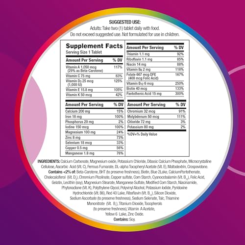 Centrum Women's Multivitamin Tablet with Iron and Antioxidants
