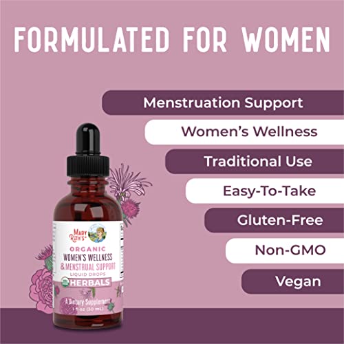Organic Women's Liquid Herbal Supplement for Menstrual Support
