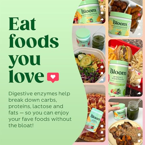 Bloom Nutrition Superfood Greens Powder with Probiotics 30 servings