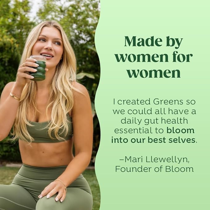 Bloom Nutrition Superfood Greens Powder with Probiotics 30 servings
