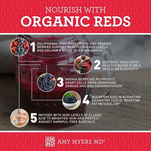 Dr. Amy Myers Organic Reds Superfood Powder 30 Servings