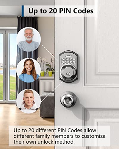 Smart deadbolt lock with keypad and keys