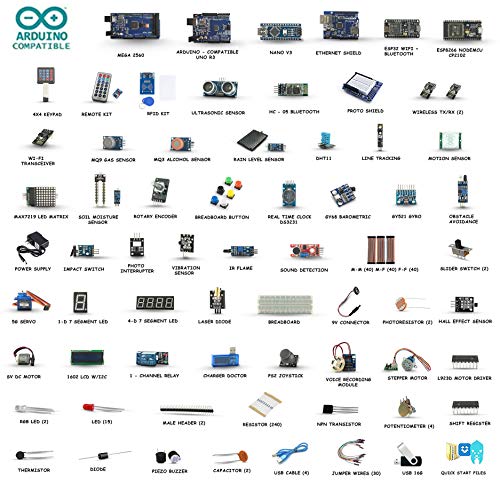 Advanced Arduino Starter Kit with 25 Sensor Modules