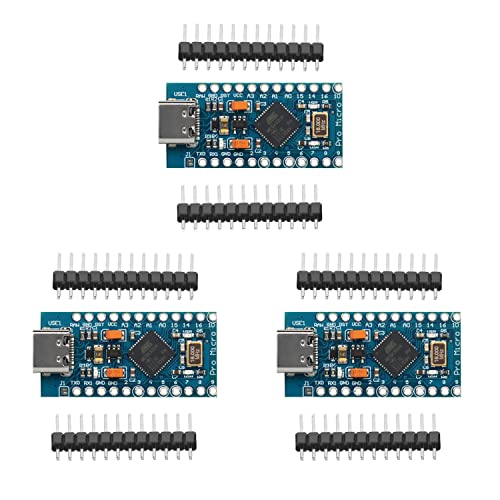 Pro Micro ATmega32U4 Type-C Module Pack of 3