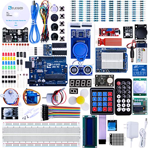 ELEGOO UNO R3 Starter Kit with Tutorial, 200+ Components