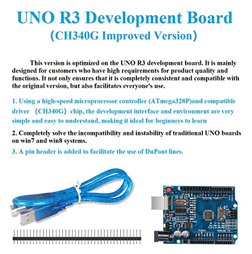 Improved WWZMDiB UNO R3 ATmega328P Development Board Kit