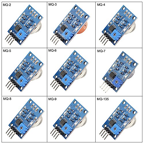 BONATECH 9 in 1 MQ Sensor Modules Kit