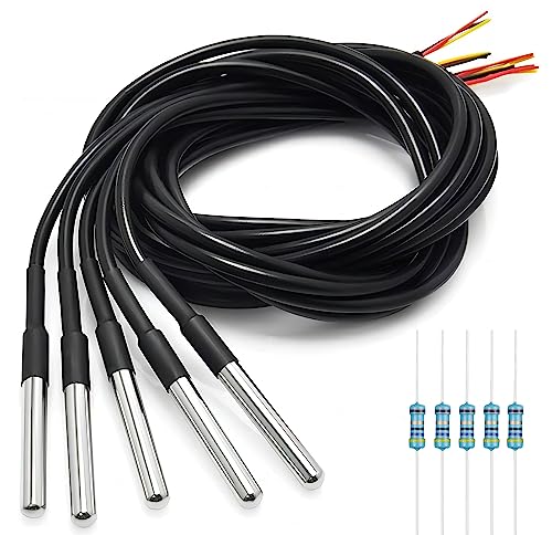 High-Accuracy Waterproof DS18B20 Temperature Sensor for Arduino, Raspberry Pi