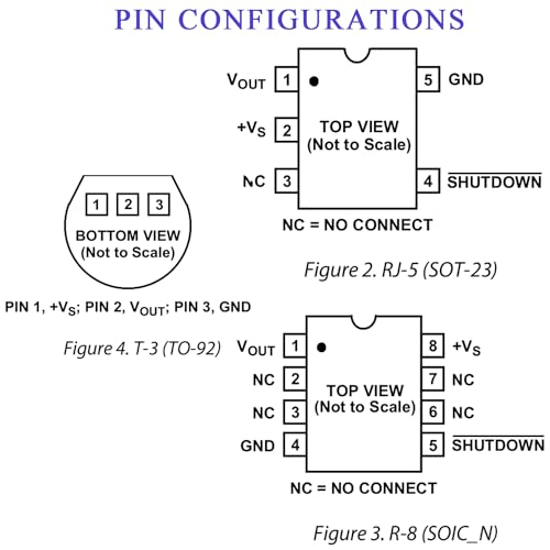 5X TMP36 Temperature Sensors for Arduino Raspberry Pi