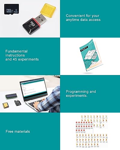Arduino IDE-compatible RockBee UNO R3 Kit: 55 Components, 45 Tutorials