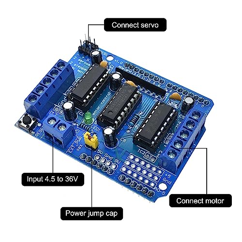 L293D Motor Drive Shield for Arduino Mega, Uno