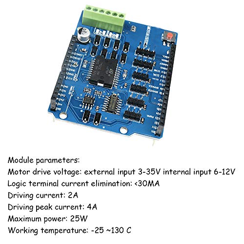 KOOBOOK L298P Shield R3 Motor Driver Module for Arduino
