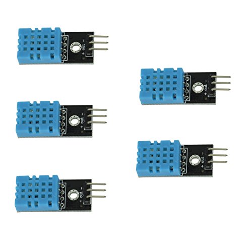 5pcs DHT11 Temperature Humidity Sensor Module with Dupont Wires