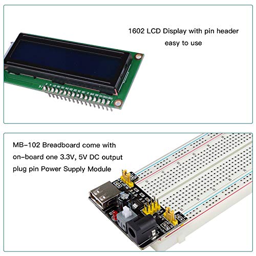 Super Starter Kit with Breadboard, Power Supply, and Sensors