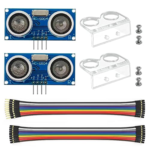 2Pcs HC-SR04 Ultrasonic Sensor Module for Arduino