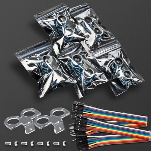 5pcs Ultrasonic Module HC-SR04 Sensor with Mounting Bracket