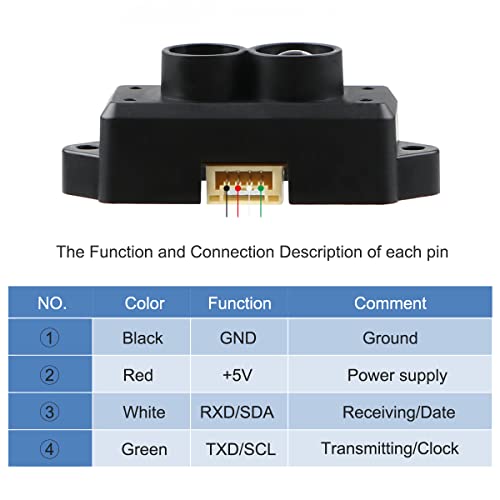 TFmini-s 0.1-12M Lidar Range Finder Sensor for Arduino