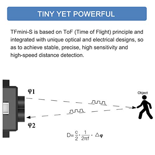 TFmini-s 0.1-12M Lidar Range Finder Sensor for Arduino