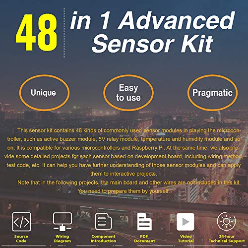 Arduino Starter Kit with 48 Sensors and Modules