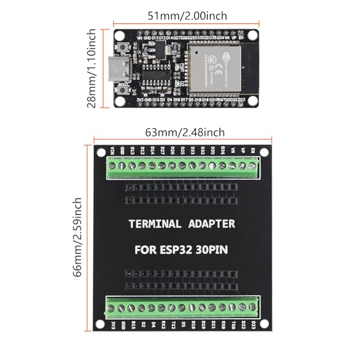 2 Sets Type-C ESP-WROOM-32 Development Board for Arduino