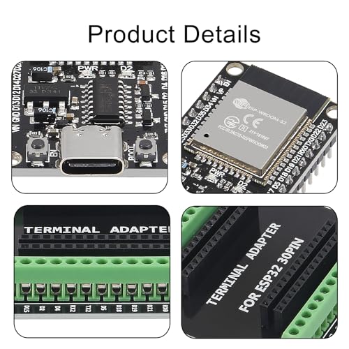 2 Sets Type-C ESP-WROOM-32 Development Board for Arduino
