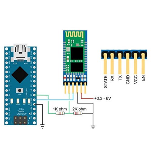 HC-05 Bluetooth Module with Button for Arduino Communication