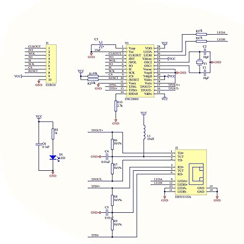 Ethernet LAN Network Module for Arduino AVR PIC