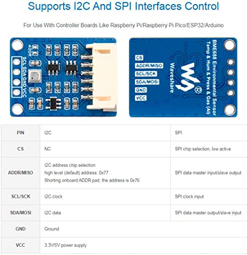 BME680 Environmental Sensor for Arduino, Raspberry Pi, ESP32
