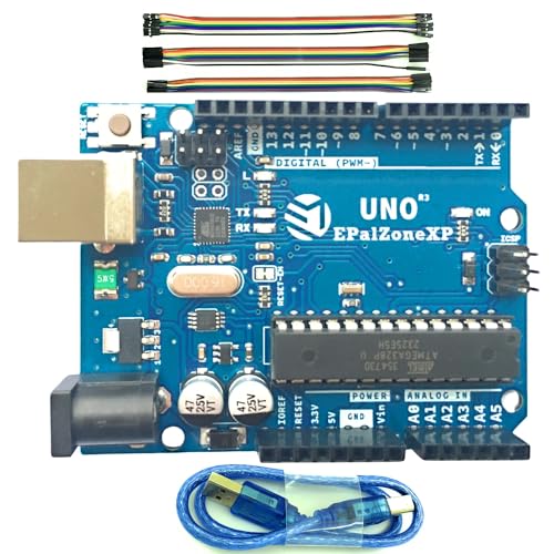 Arduino UNO R3 Board + USB Cable + Dupont Wires
