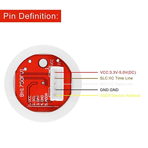 DAOKI 2PCS BH1750FVI Light Sensor Module for Arduino