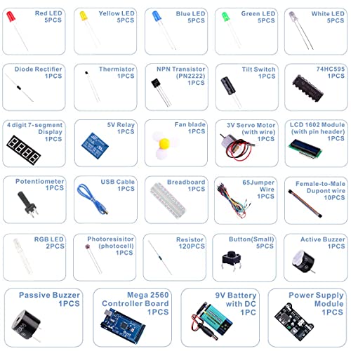 ELEGOO Mega R3 2560 Starter Kit with Tutorials