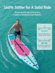 Niphean 12'6" Paddle Board, 550LB Capacity Touring Inflatable Paddle Board with Complete SUP Accessories& Kick Pad, Stable Stand up Paddle Board for Adults & Youth Racing Surfing (Beginner Friendly)