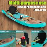 AKSPORT 11' Inflatable Stand-Up Paddle Board with Upgraded SUP Accessories Kit | Extra Wide 34" Design | Non-Slip Deck | Premium SUP Board for Adults & Youth of All Levels