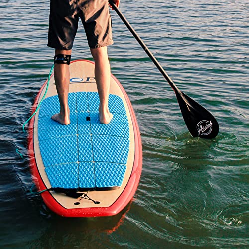 Abahub Carbon SUP Paddles, 1 x 3 Section Adjustable 67" - 86" Carbon Fiber Shaft, Lightweight Stand-up Paddle Oars for Paddleboard, Black Print Plastic Blade + Paddle Bag