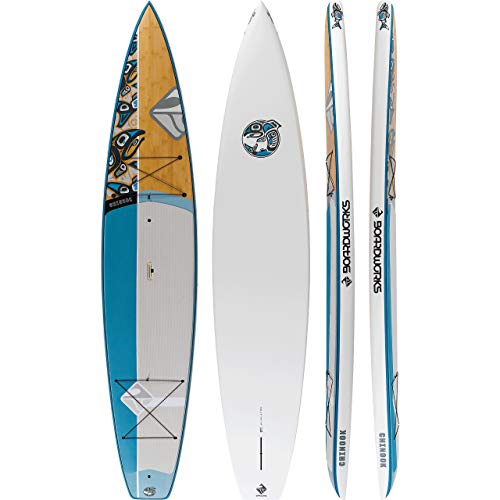 Boardworks Chinook Touring Stand-Up Paddleboard Bamboo/Blue/Light Blue, 12' 6'