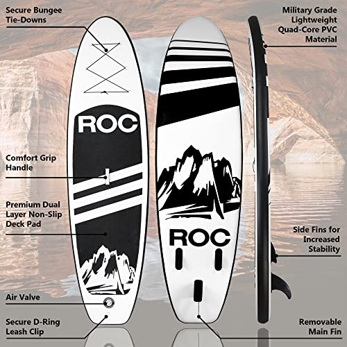 Roc Inflatable SUP with Premium Accessories for Youth & Adults