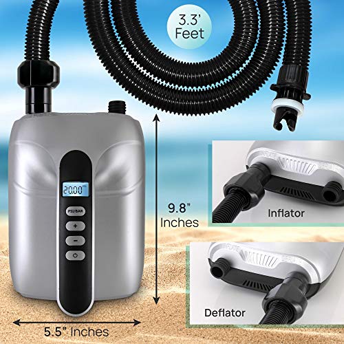 SereneLife 20PSI High Pressure Inflatable Paddle Board Pump
