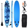 Goplus 11' Inflatable Paddleboard with Accessories (Blue)