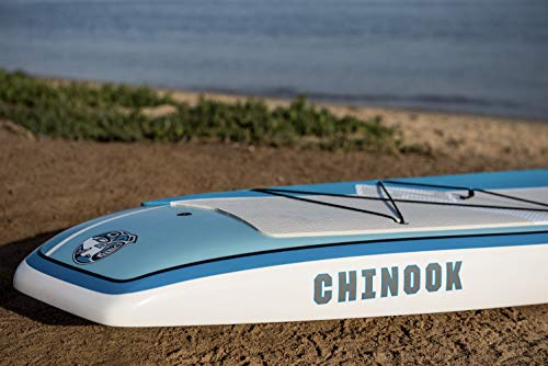 Boardworks Chinook Touring Stand-Up Paddleboard Bamboo/Blue/Light Blue, 12' 6'