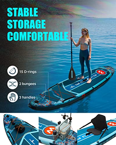 11'6"×34"×6" Extra Wide Inflatable Paddle Board for Pets