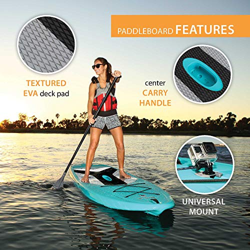 Lifetime Horizon 100 Teal Hardshell Paddleboard Bundle