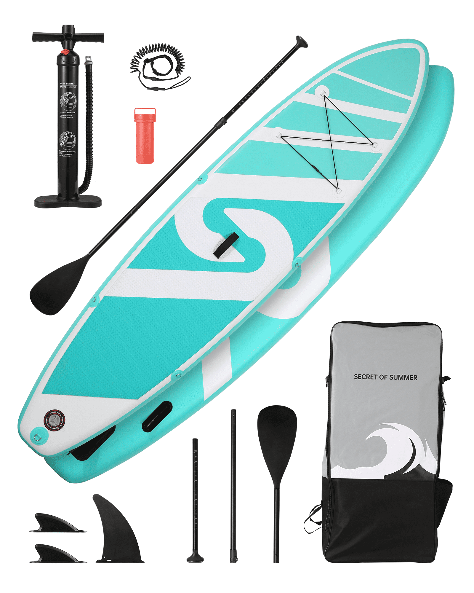 Marnur Inflatable Paddle Board Stand-up SUP Set
