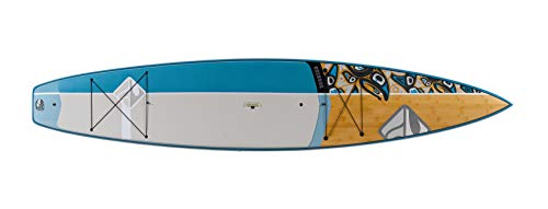 Boardworks Chinook Touring Stand-Up Paddleboard Bamboo/Blue/Light Blue, 12' 6'