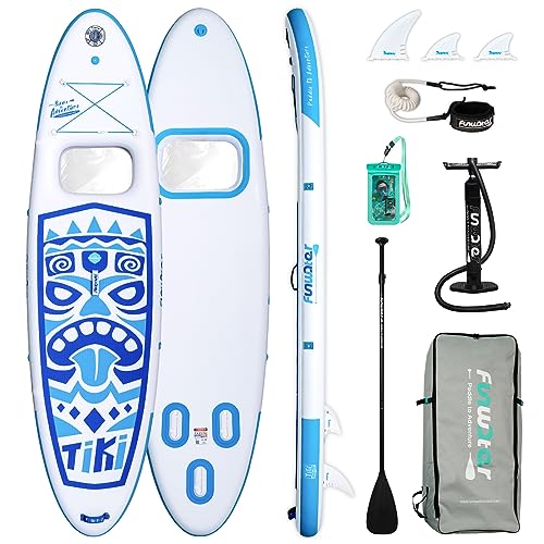 FunWater Inflatable Paddle Board for Fishing, Yoga & Racing