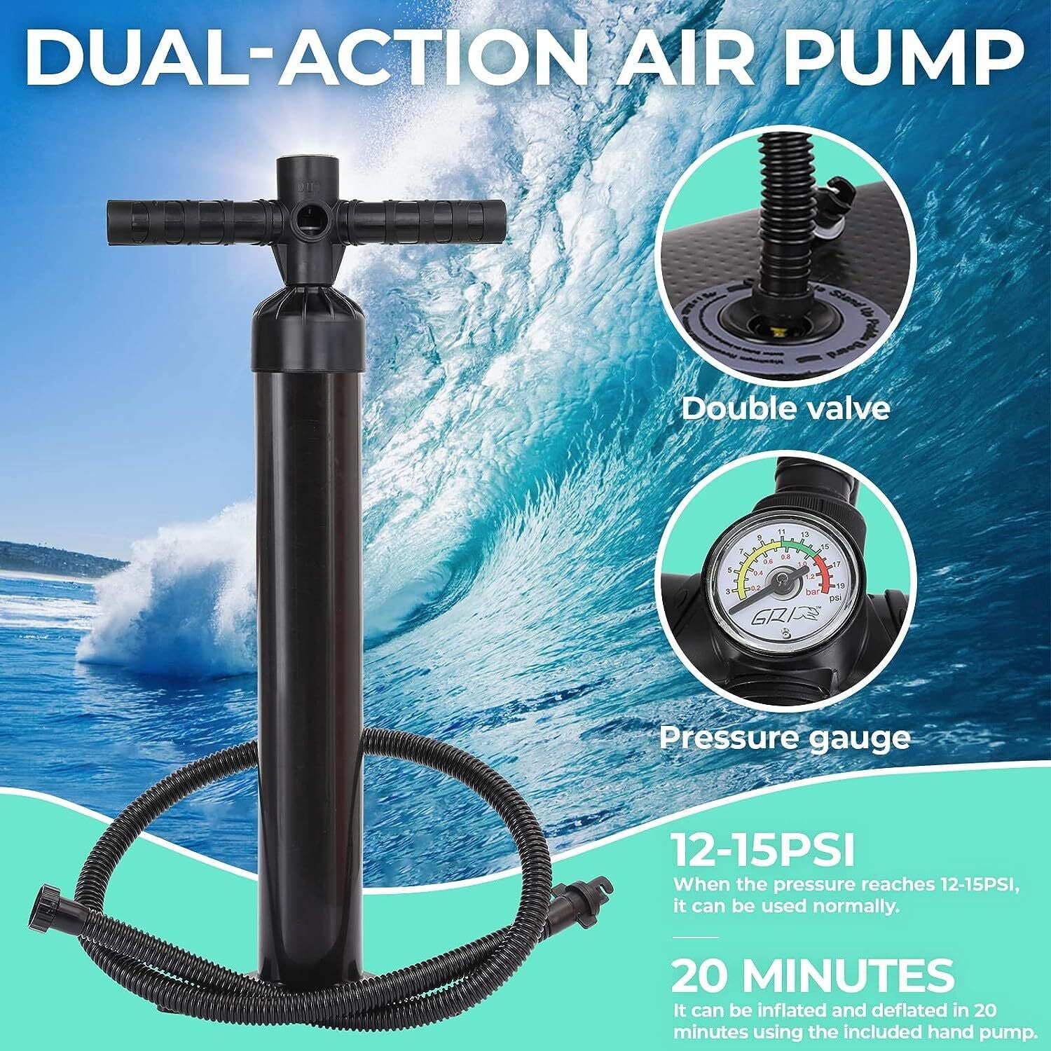 Streakboard Inflatable SUP with Complete Kit, Non-Slip Deck