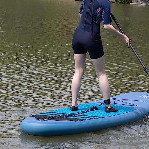 Black Coiled SUP Leash - 10' Stand Up Paddleboard