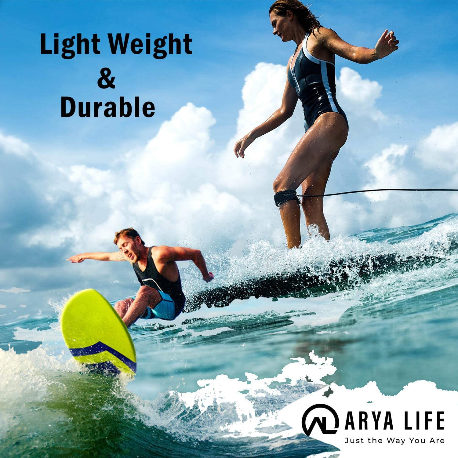 Arya Life 10ft Coiled SUP Leash Stand Up Paddleboard