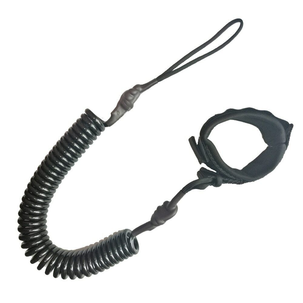 Paddleboard Leash - 10ft Coiled Leg Rope with Ankle Cuff