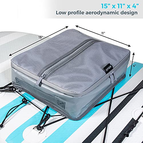 Gray Mesh Top Paddleboard Deck Bag