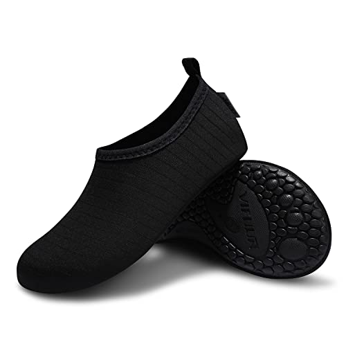 VIFUUR Unisex Water Shoes - Black (34-35)